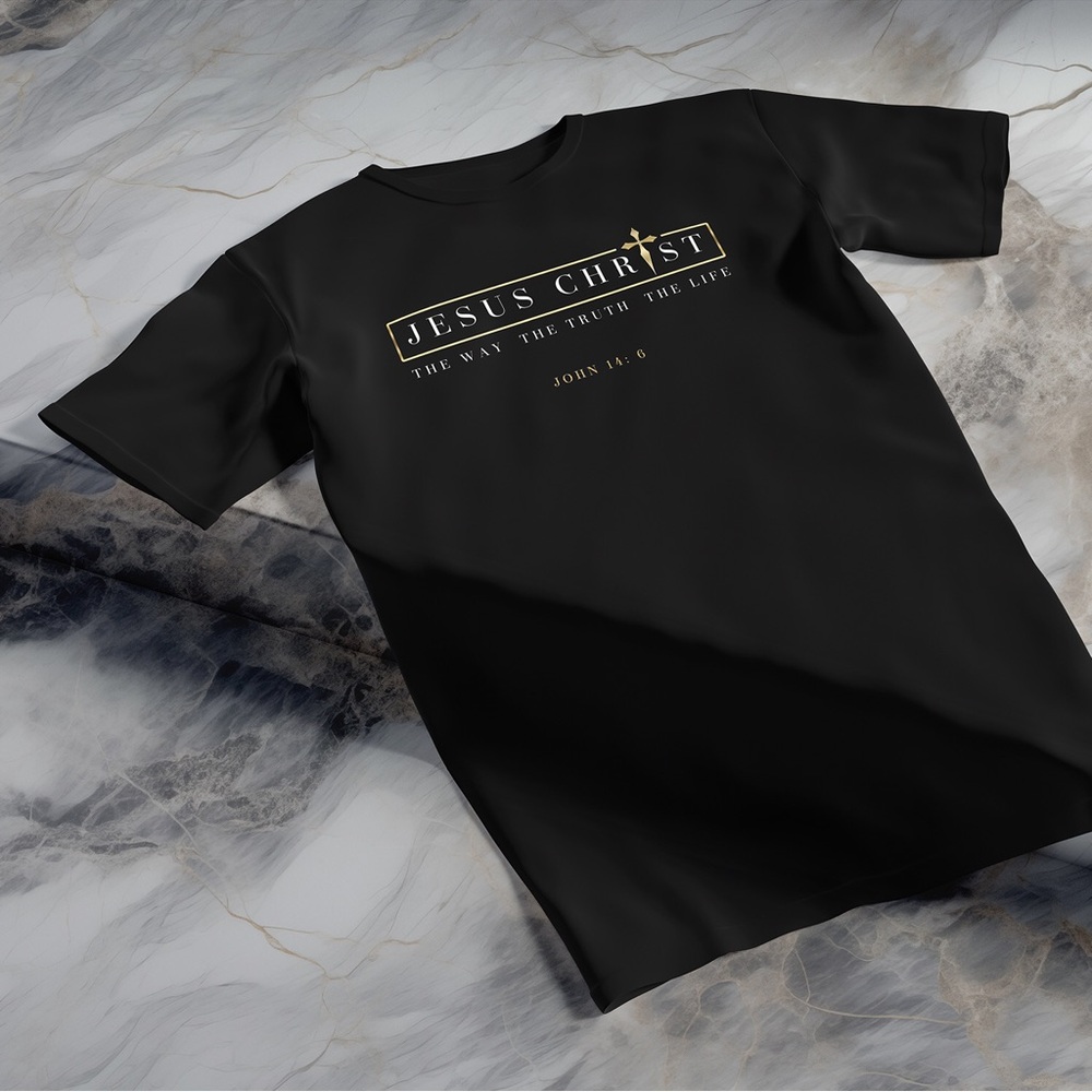 Men’s Shirt Jesus Christ Christian Faith Bible Verse T-Shirt